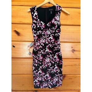 White House Black Market Instantly Slimming Sheath Dress Layered Floral